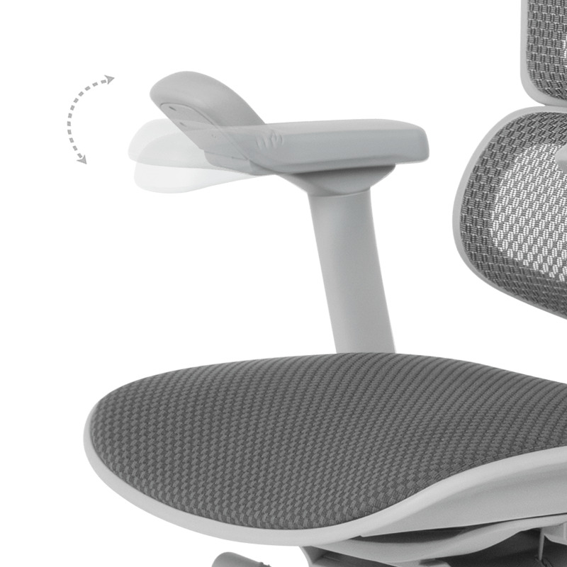 Ергономичен стол Ergohuman Elite 2 дамаска сив-сива рамка